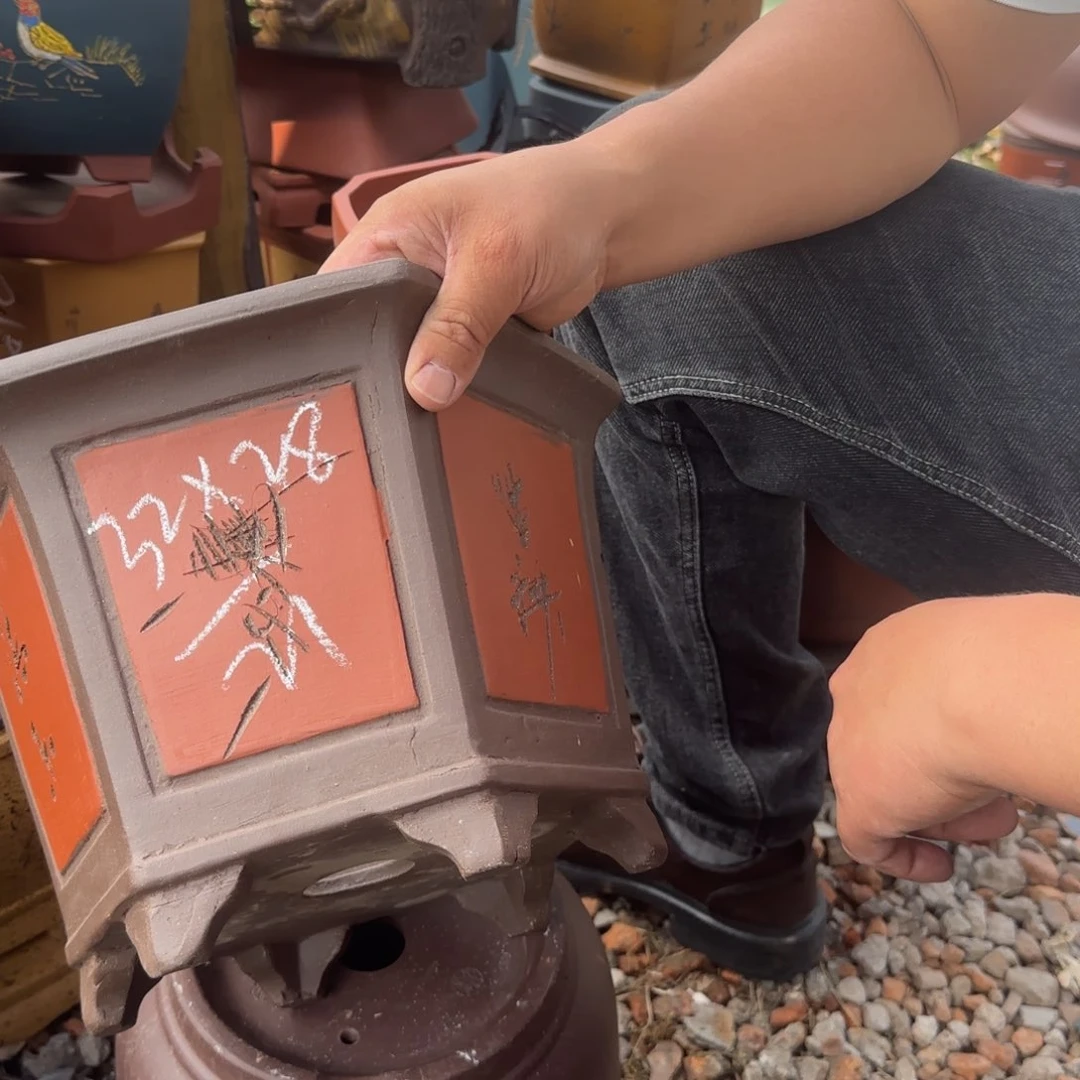 紫砂花盆紫砂花盆