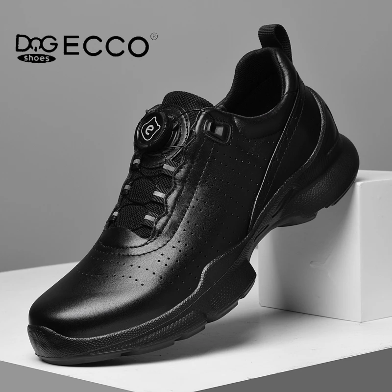 DQGECCO男鞋爱步特伦真皮软底轻便春季休闲鞋夏季户外透气健步鞋