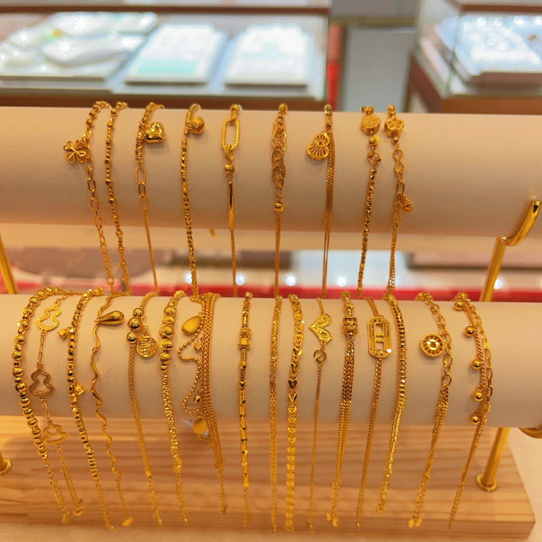 足金999精品款手链5G黄金手链精致时尚经典百搭足金999手链合集