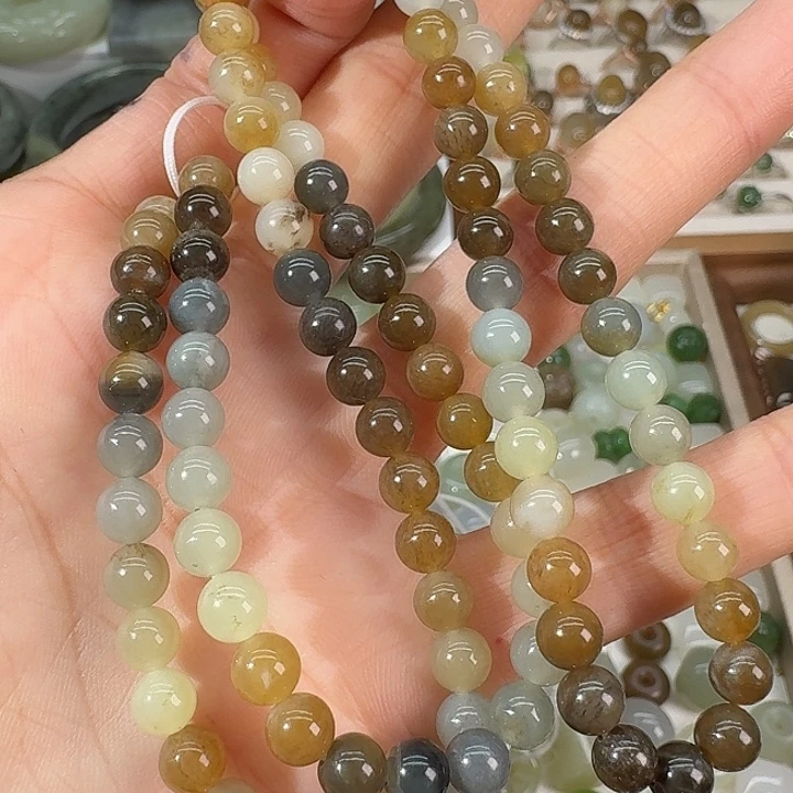 和田玉（糖玉）未镶嵌手链6mm