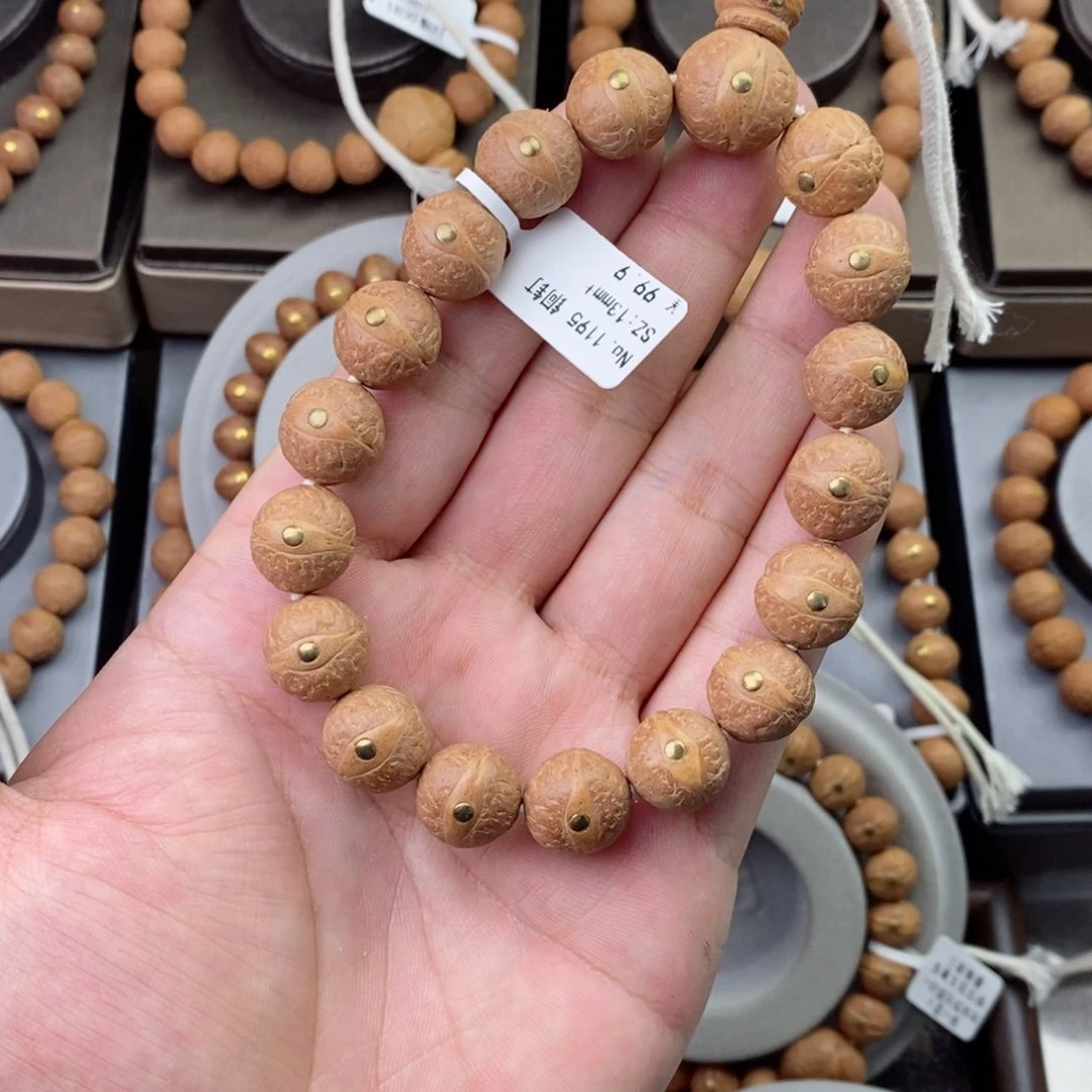 手串凤眼菩提13mm铜钉福利