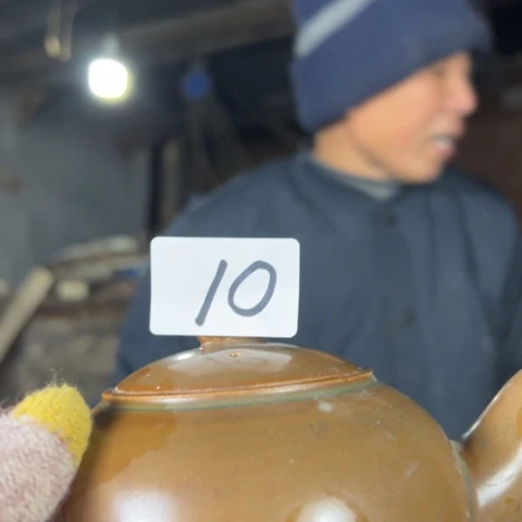 摆件乡**仔犊泉钧窑作品