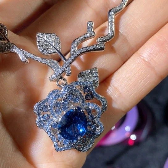 戒指银S925镶嵌红宝石