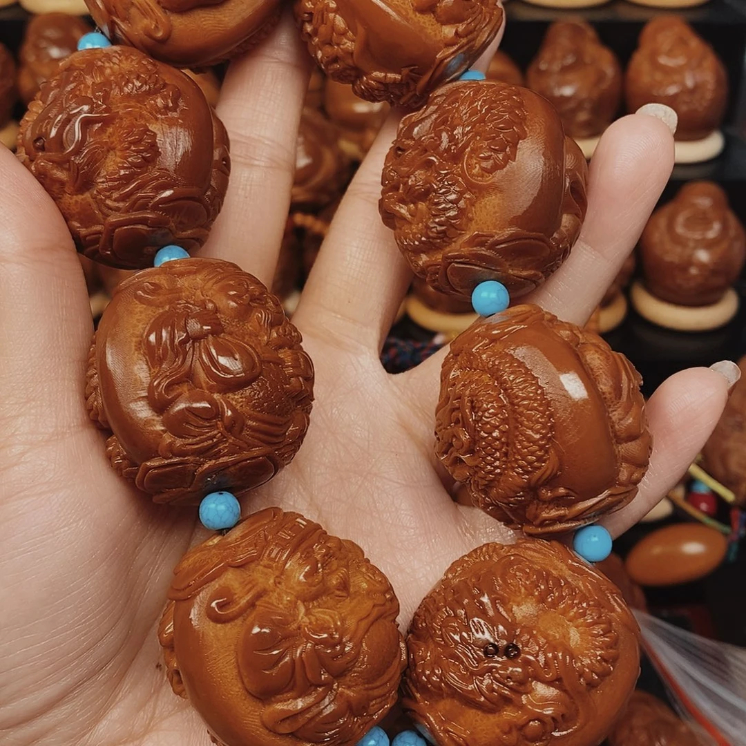 手串/手链橄榄核龙财大手持00789