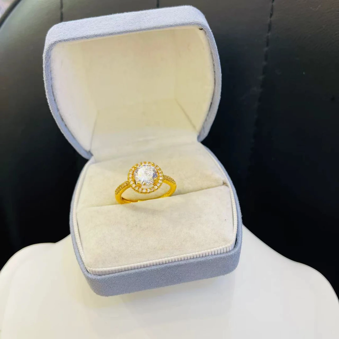 铜合金戒指 2140号新款个性密镶貔貅金色经典戒指