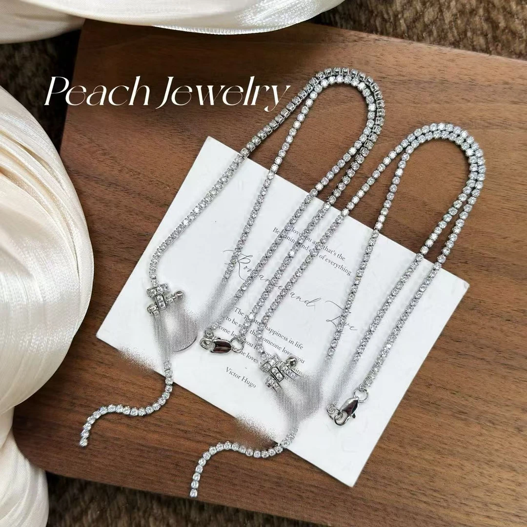 非金属仿水晶项链 锆石项链（40.5cm左右）BS62 多样性发一颜色微差