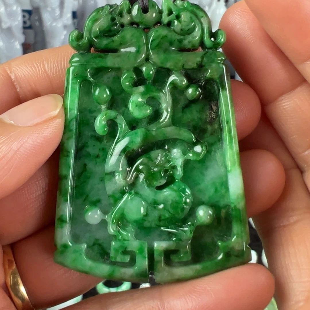 翡翠未镶嵌手镯天然翡翠挂件