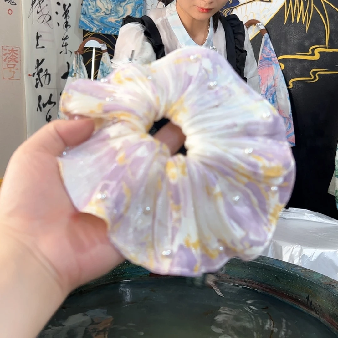 639精品圆饼珍珠发圈