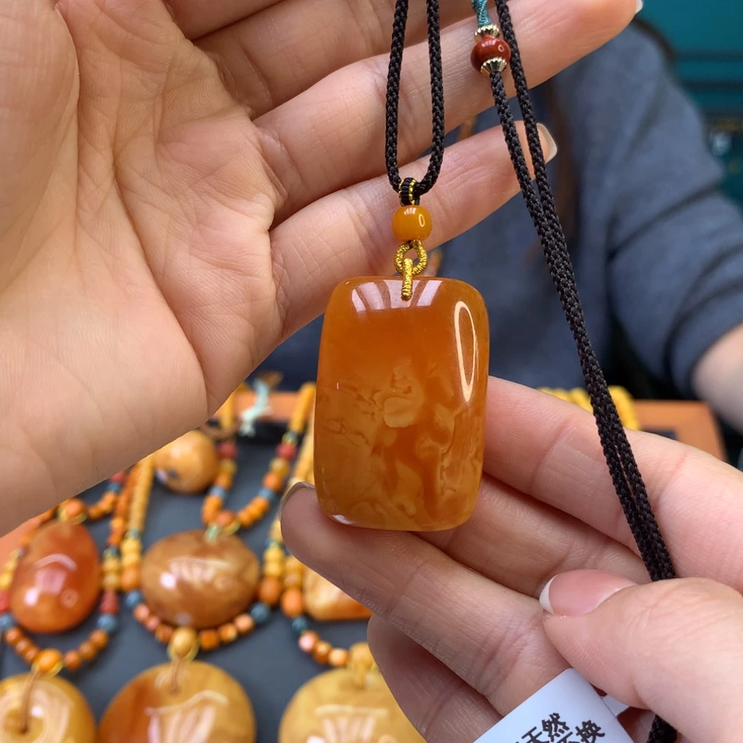 蜜蜡未镶嵌颈饰天然