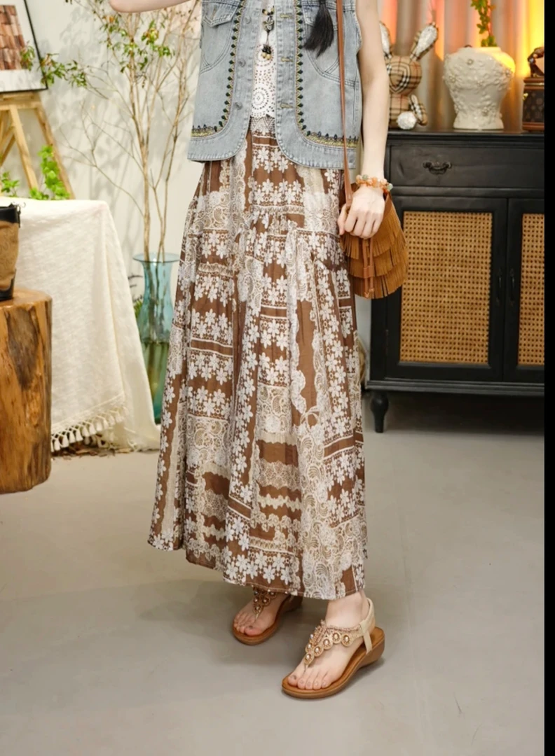 【相约咖啡屋】唐乐乐丨25new春夏限定小众百搭显瘦半身裙 BF1099