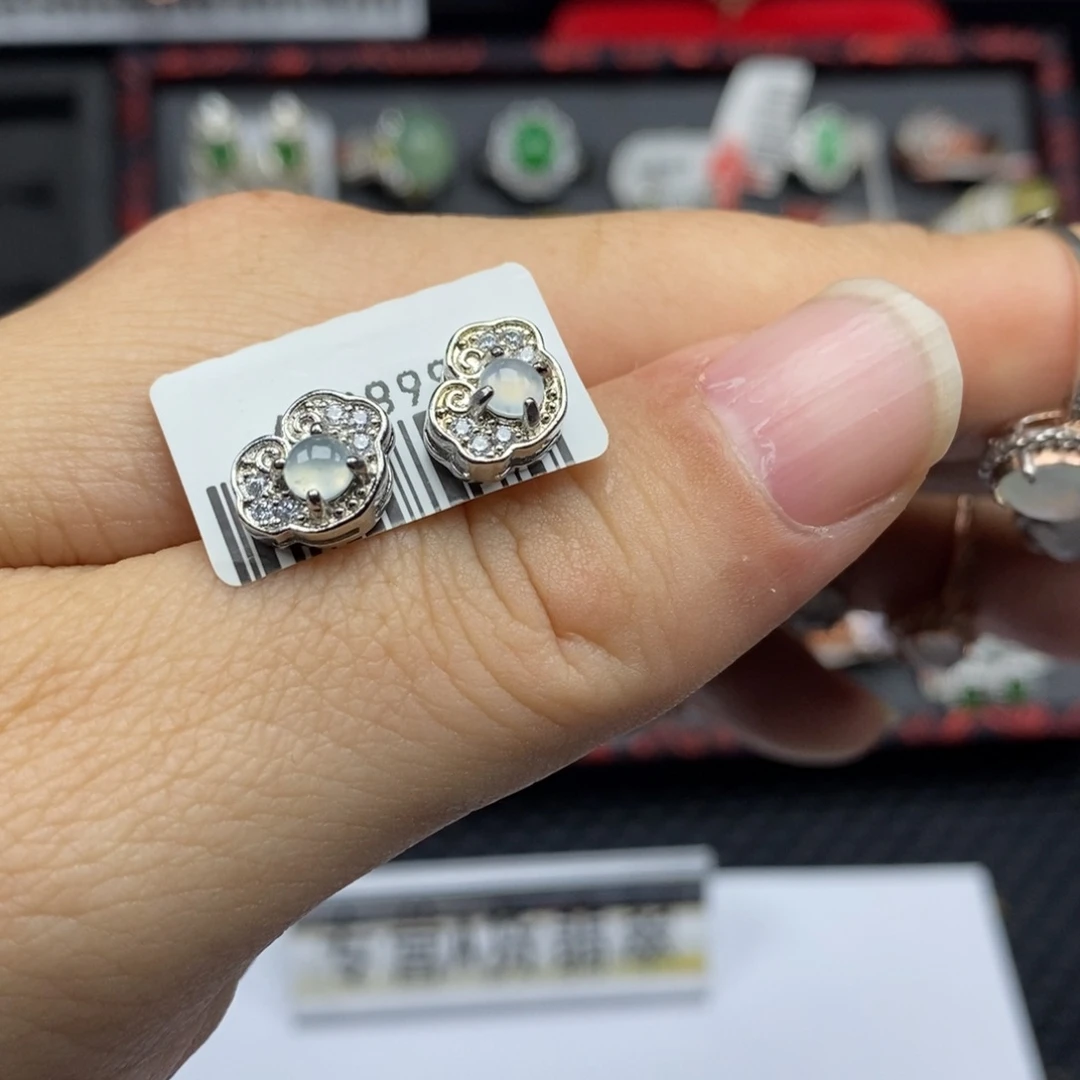 翡翠银S925镶嵌戒指