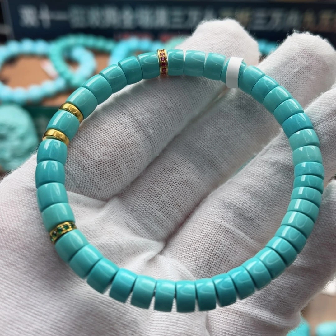 18K金镶嵌绿松石配饰