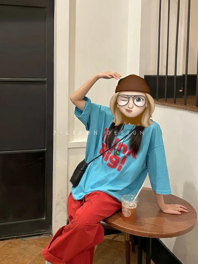 「Thinkbig」oversize均码中性时尚风大码T恤