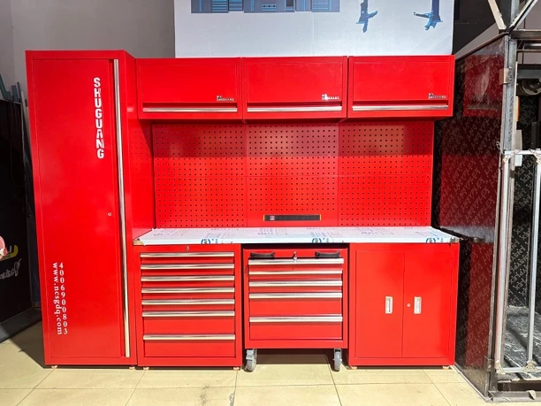4S店车间汽修工作站重型五金工具组合柜多功能移动维修工作台操作