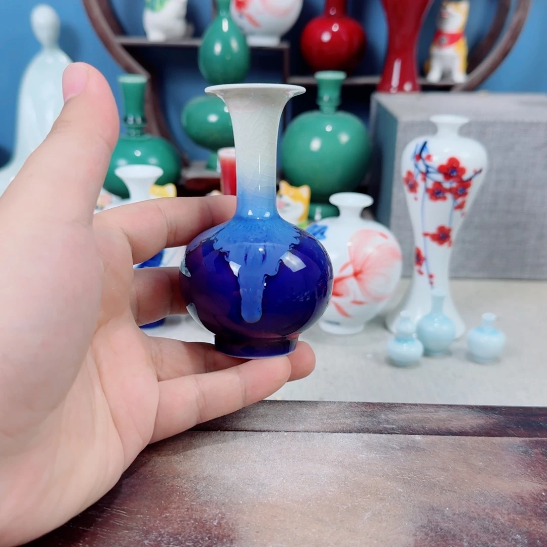 陶瓷手工小花器摆件
