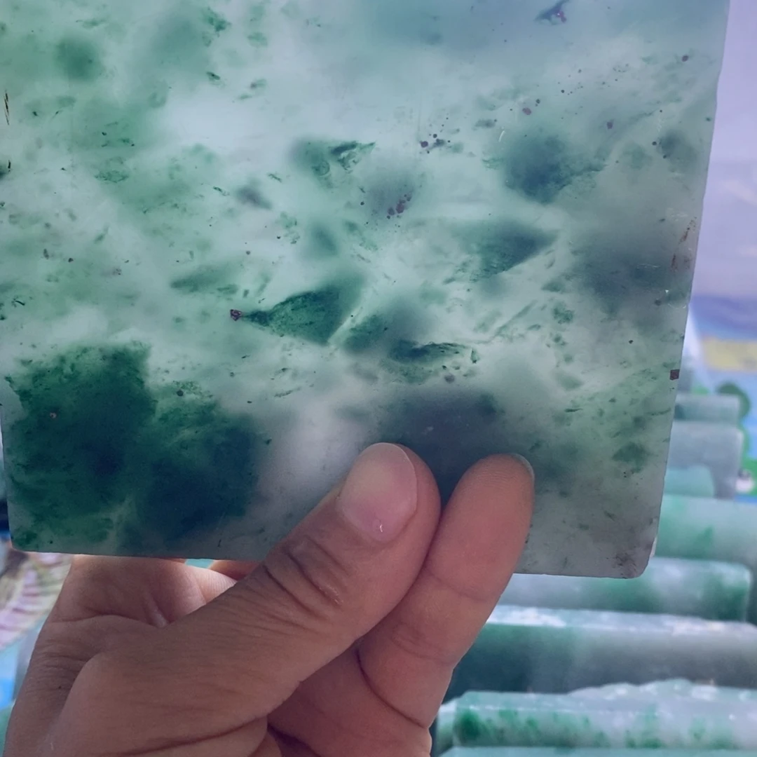 润***》定制石英质玉（非洲翠）天然非州翠手镯