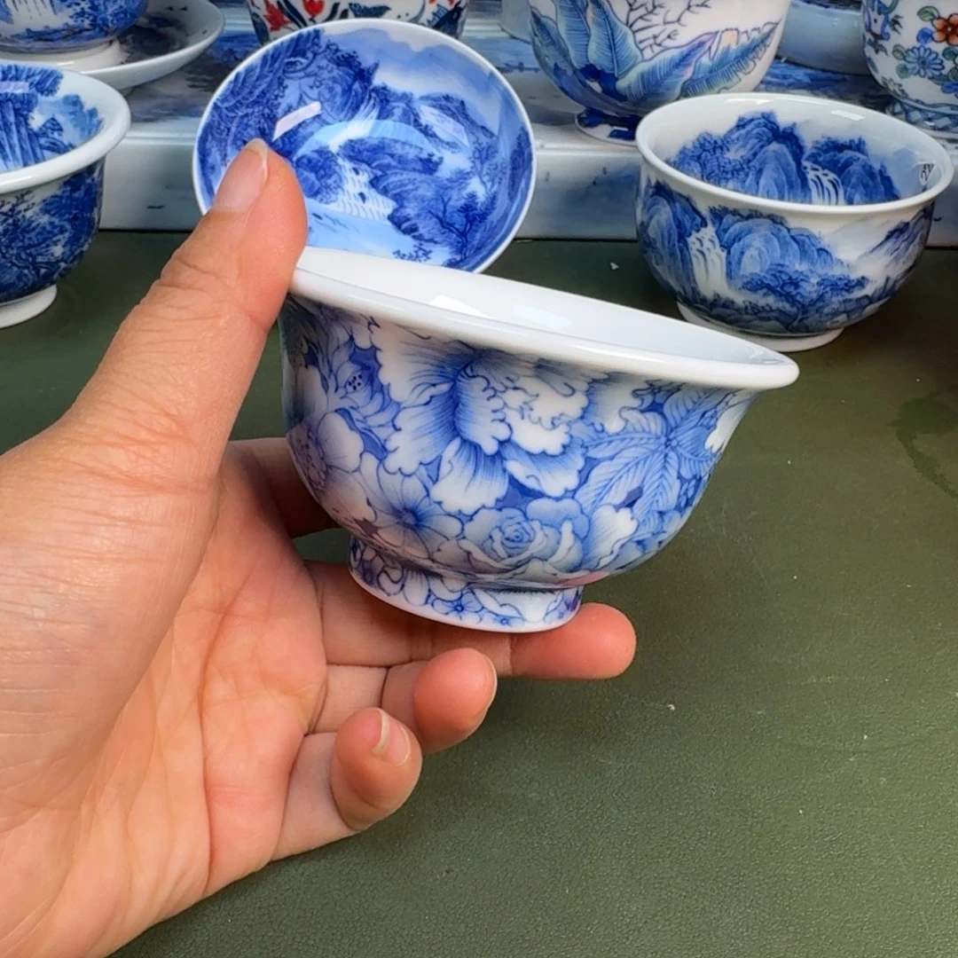 陶景德镇纯手绘茶具圆圆262