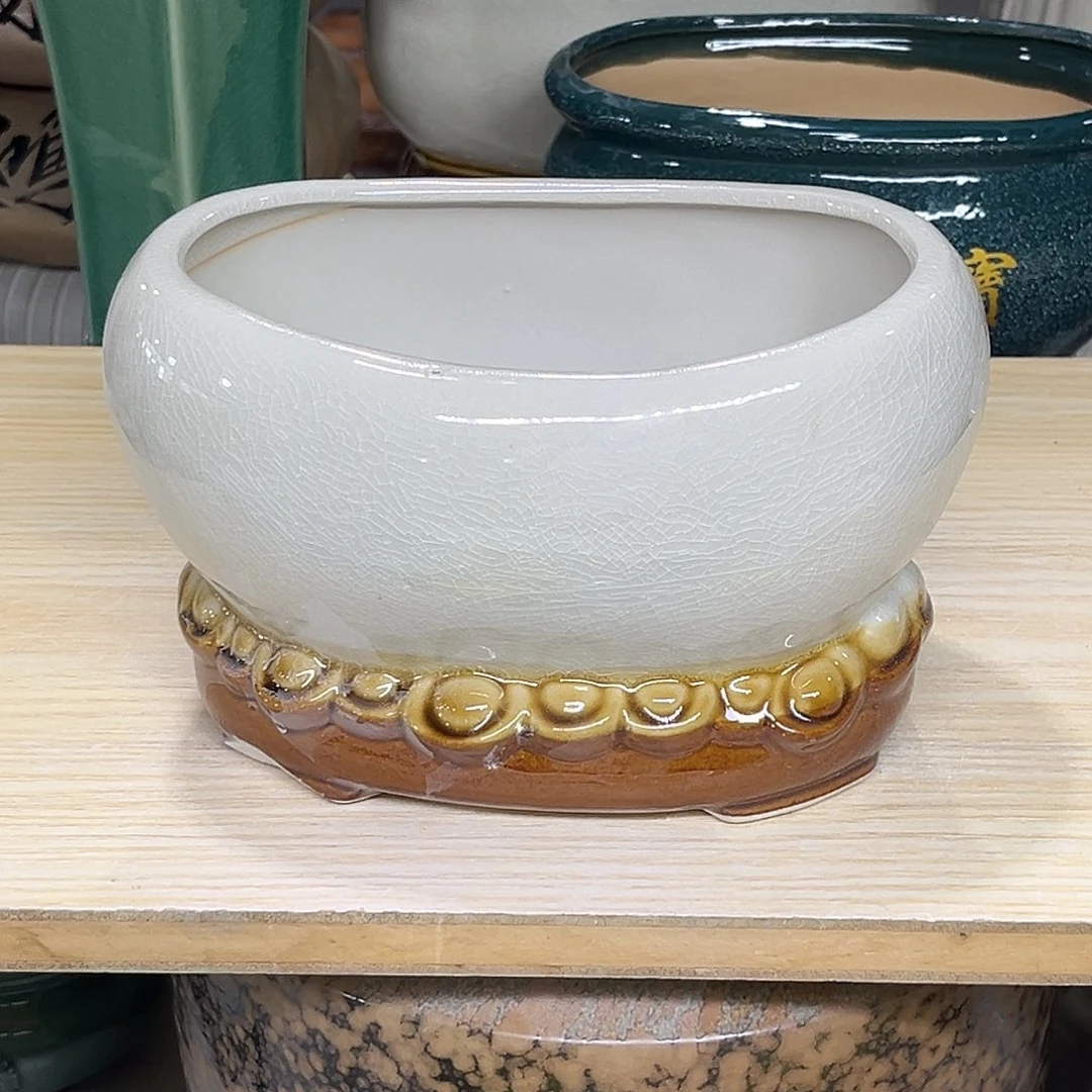 陶瓷绿植多肉微瑕花盆口径18*12*12