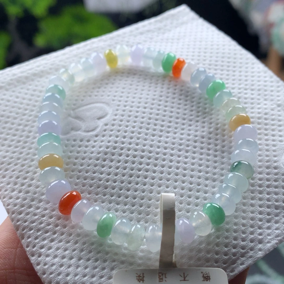 翡翠未镶嵌手链卡6