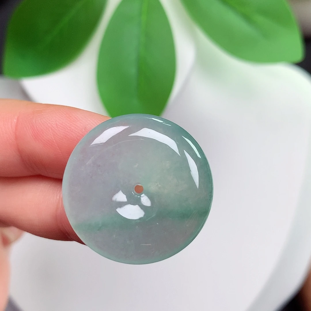 颈饰未镶嵌翡翠平安扣 24.9x5.5mm