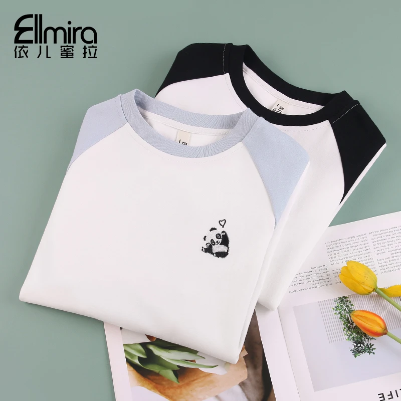 【悦姿】8915女童长袖T恤春装t恤儿童上衣女打底衫百搭洋气大童潮
