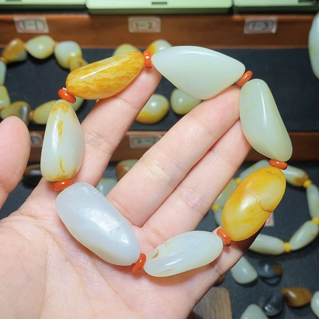 和田玉未镶嵌手链