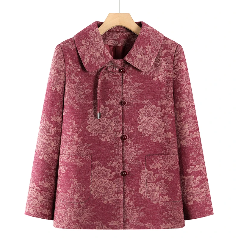 中老年妈妈女装春秋季外套上衣2025新款奶奶春装秋中国风老人衣服