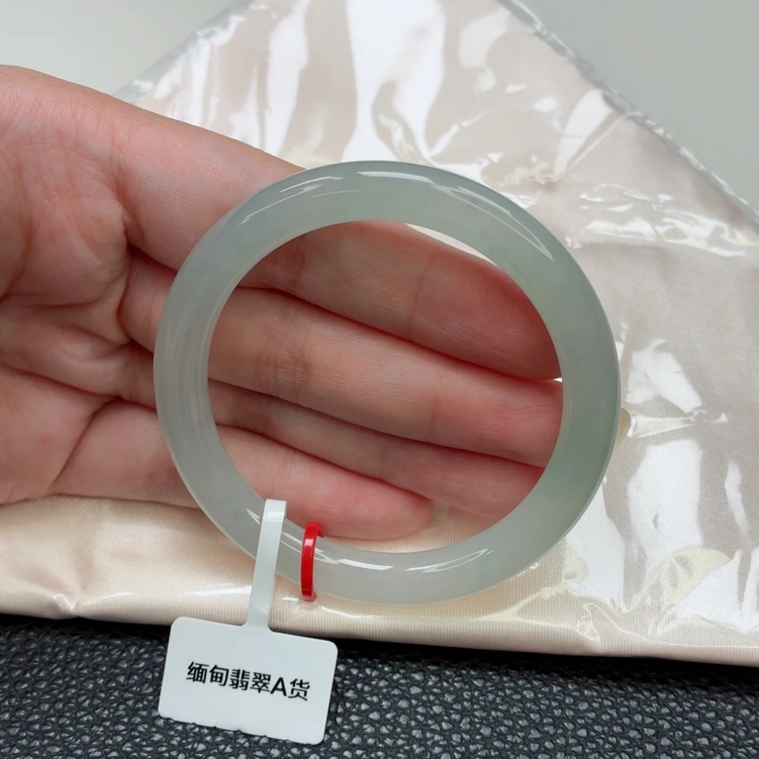 翡翠未镶嵌手镯51+圈冰透起光小灯泡022