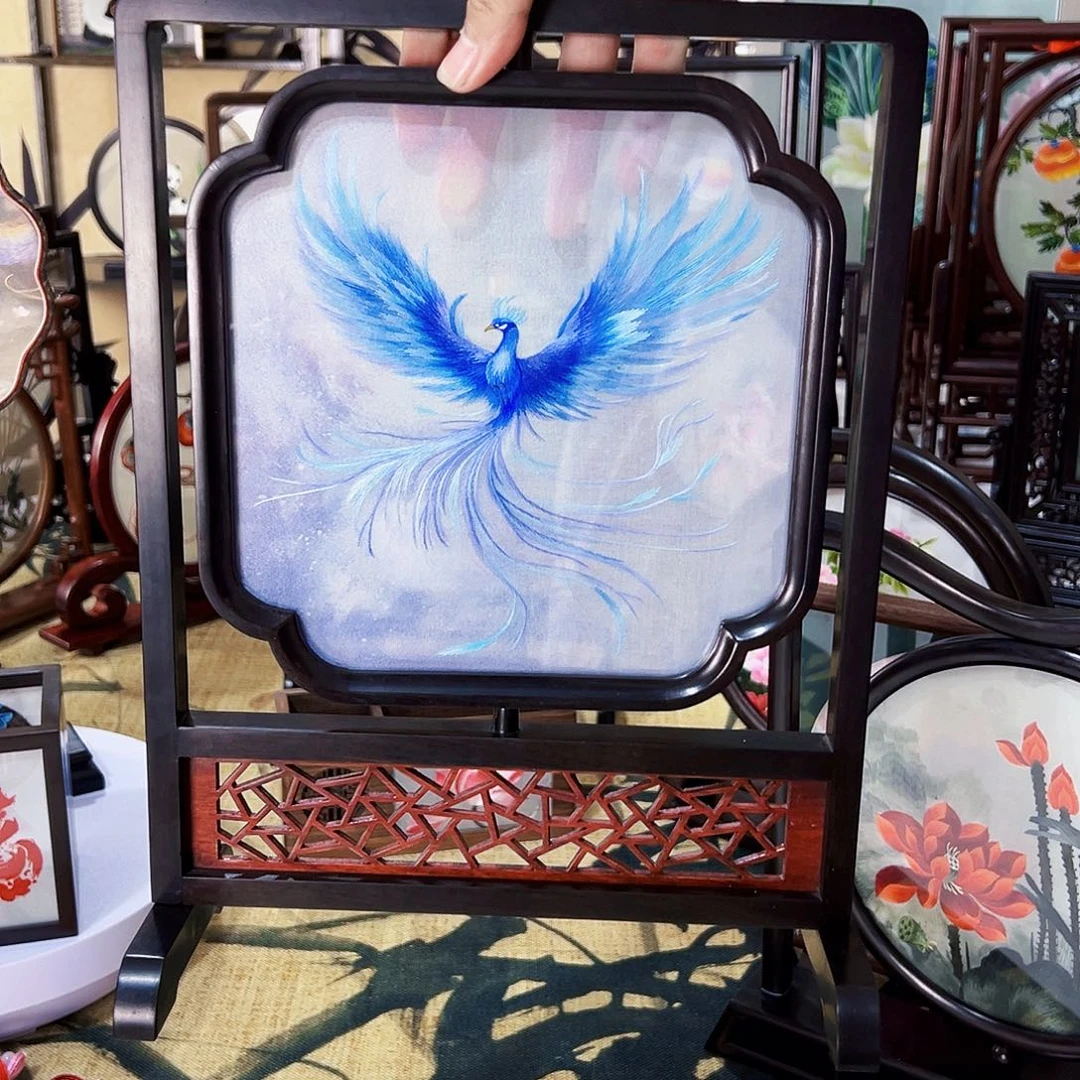 织绣苏绣摆台手工