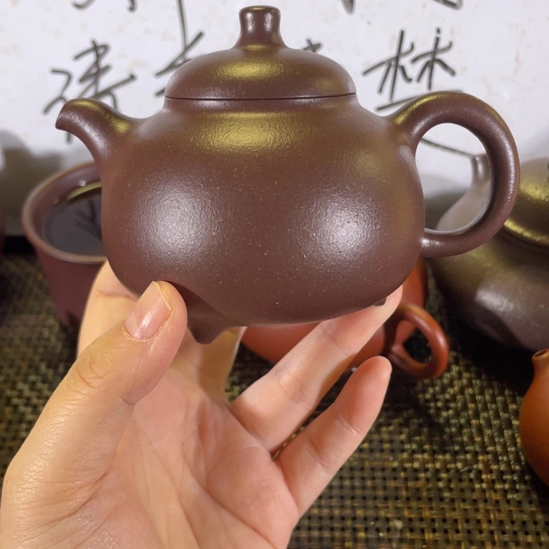 L***g紫砂茶壶乳鼎全手