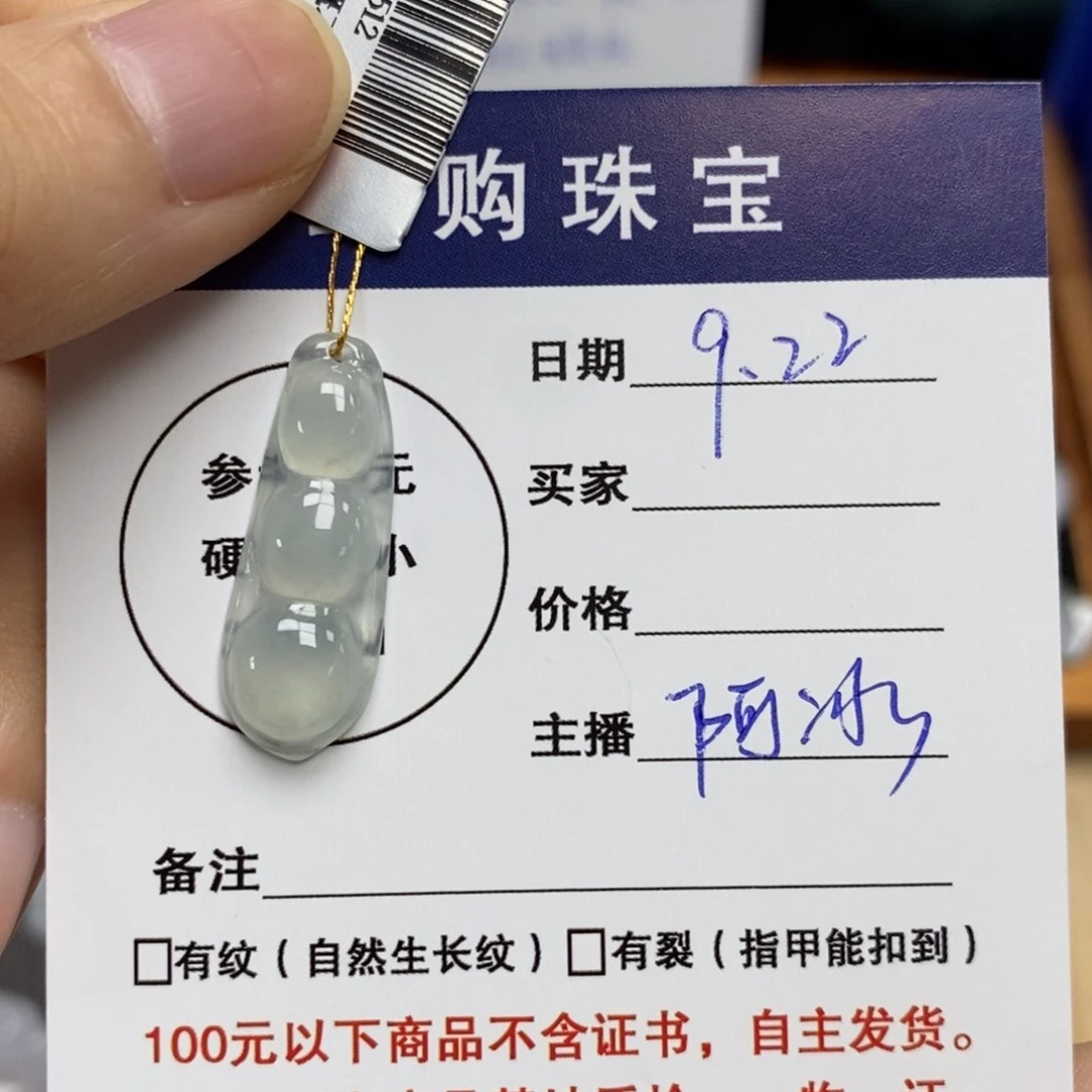 颈饰未镶嵌翡翠福豆