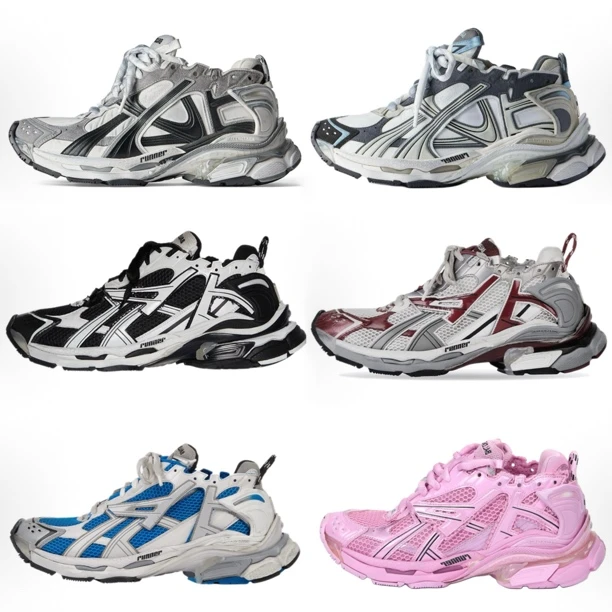 未使用 Balenciaga/巴黎世家 Runner 做旧休闲鞋运动鞋老爹鞋