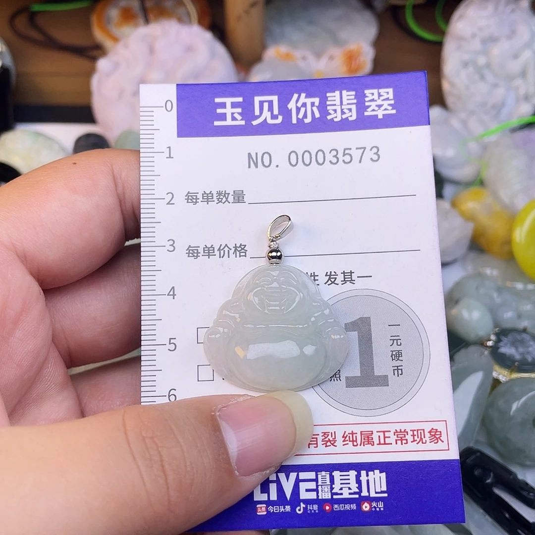 宠***子翡翠未镶嵌吊坠(不含链)