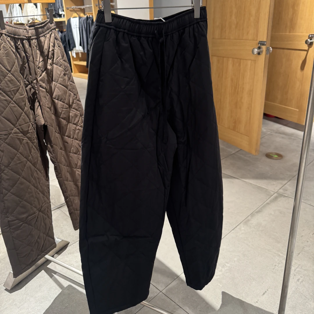 橡皮男2253108004松紧腰长裤秋季冬季保暖宽松休闲裤直筒裤宽松型