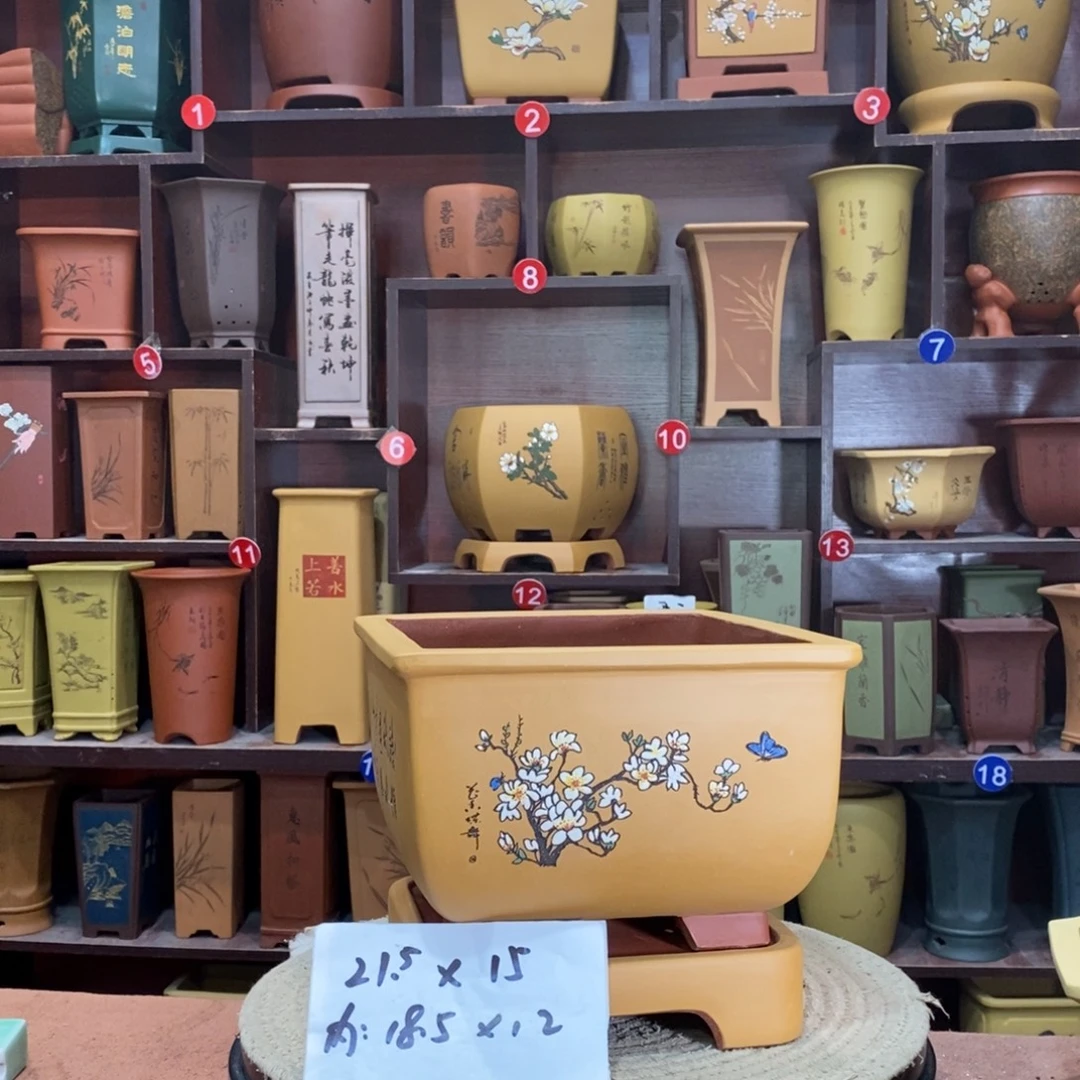 紫砂艺术紫砂花盆