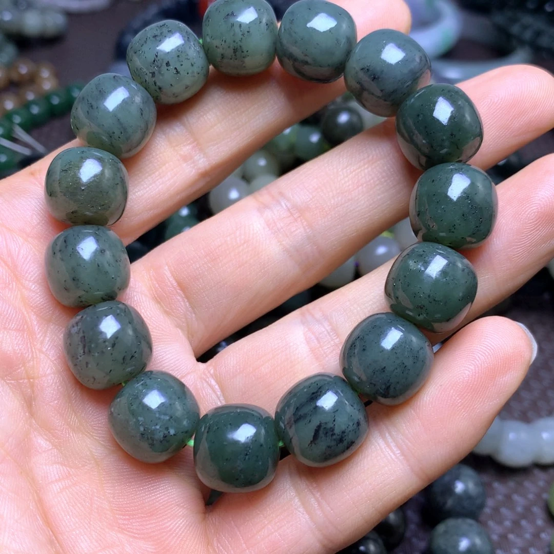 和田玉未镶嵌手串14