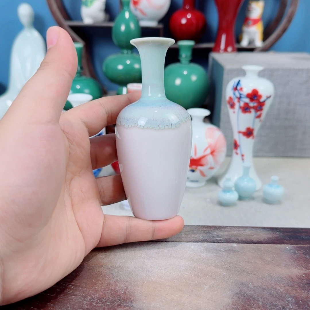陶瓷手工小花器摆件