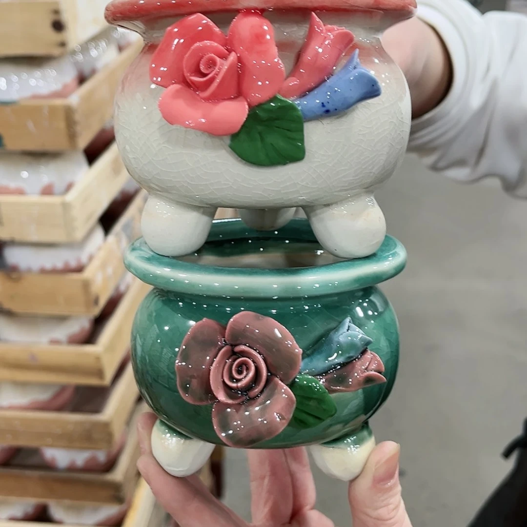 【闪购商品】陶瓷陶瓷多肉植物花盆