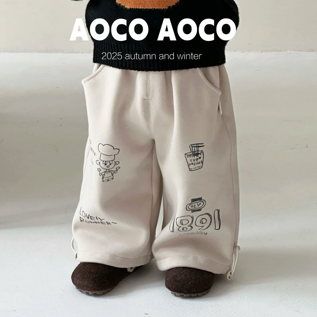 奥可AOCO·2025初冬 涂鸦工装裤 A8190