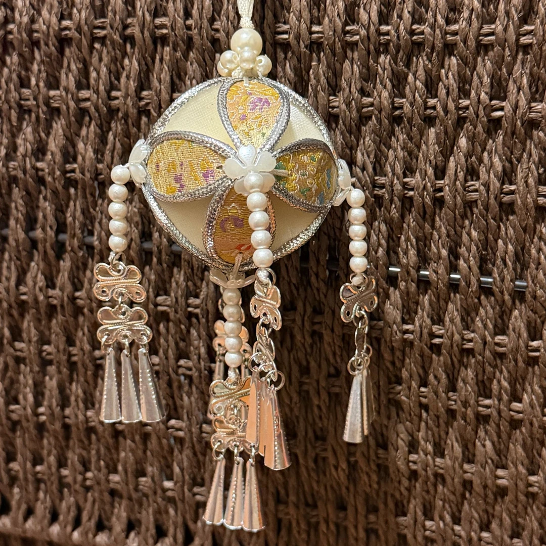 广西绣球 6公分 仿苗银民族风特色伴手礼