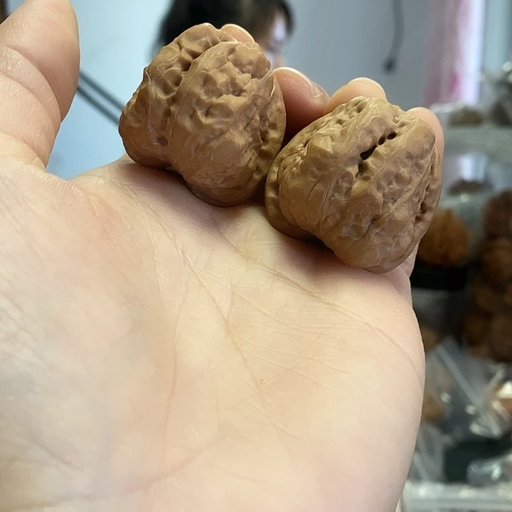 把件文玩核桃33蛤蟆头红皮