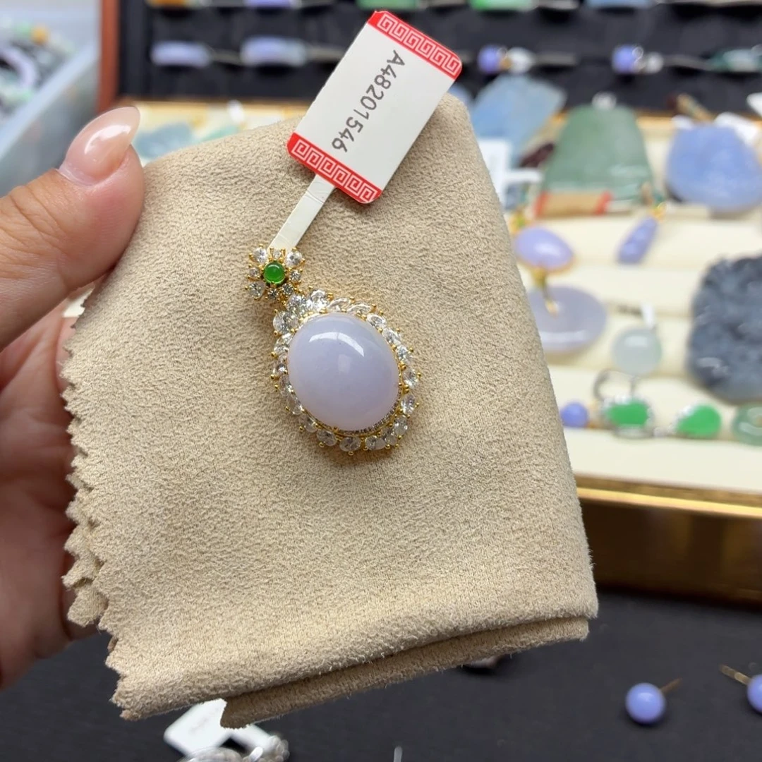 银S925镶嵌戒指翡翠12