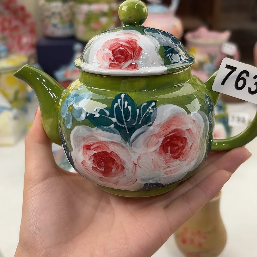 娜***娘景德镇手绘高温釉下彩陶瓷茶具