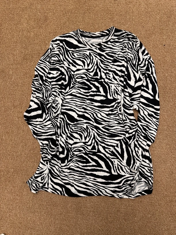 林杠杠春季新品/斑马纹T恤(含棉会起球介意勿拍)