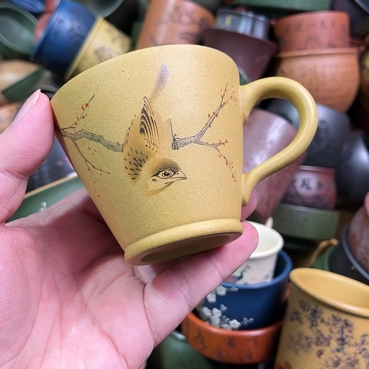 紫砂茶杯全手工紫砂主人杯