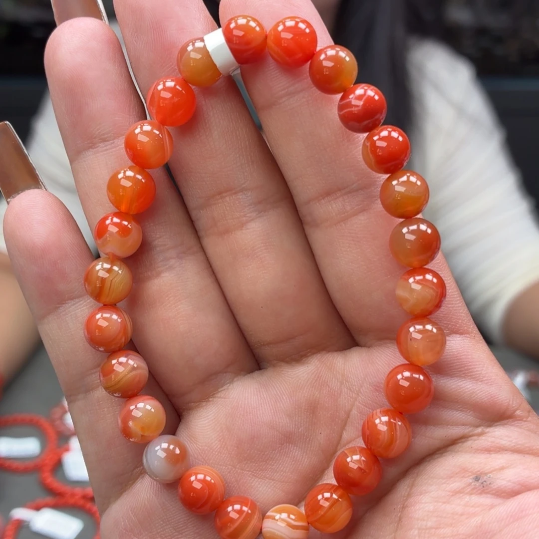 未镶嵌单圈南红玛瑙原矿保山蒲缥缠丝多宝卡7+