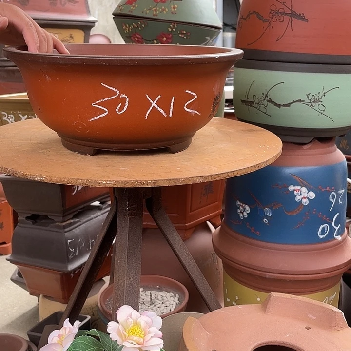 30小红花盆紫砂花盆紫砂