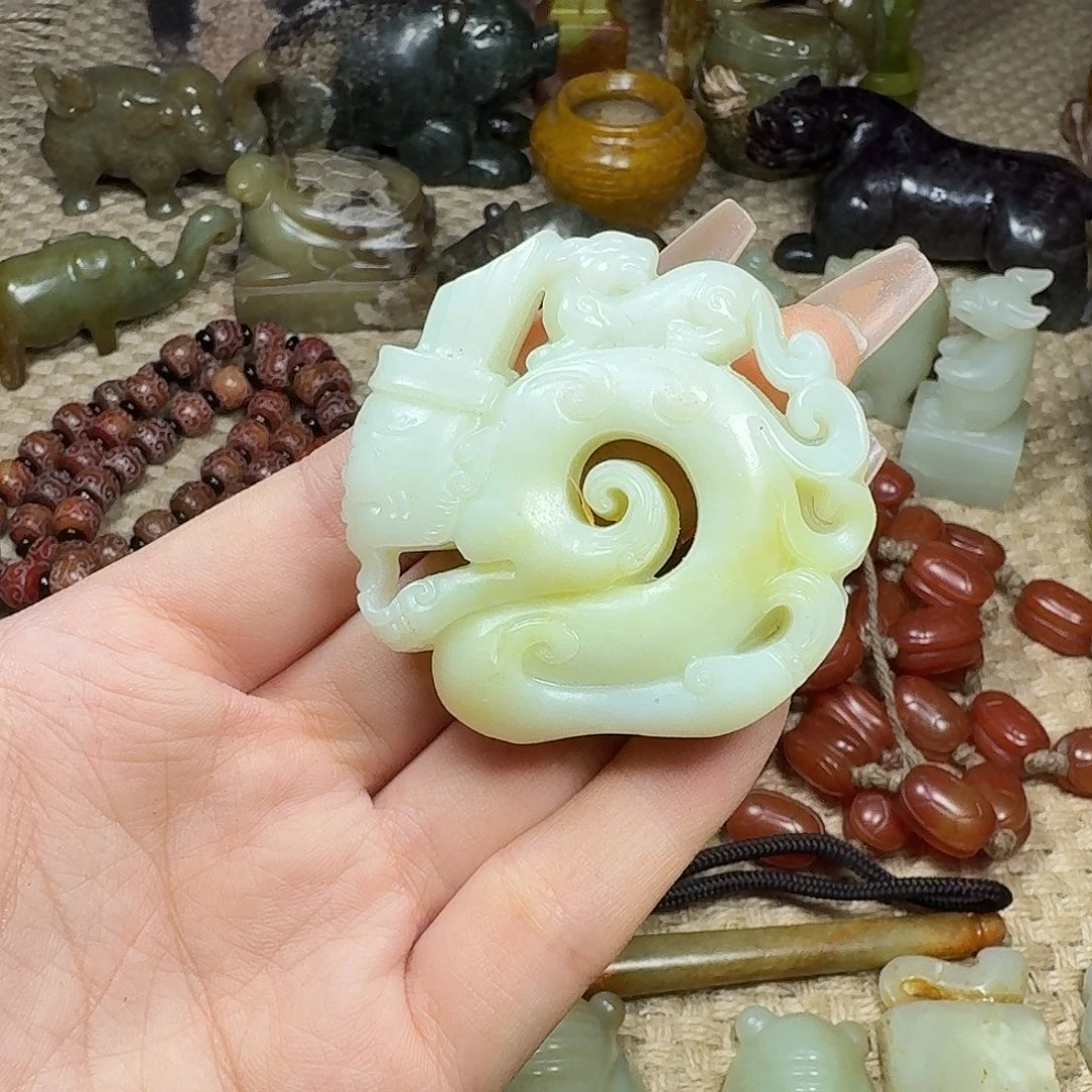 白玉菩提吊坠挂件