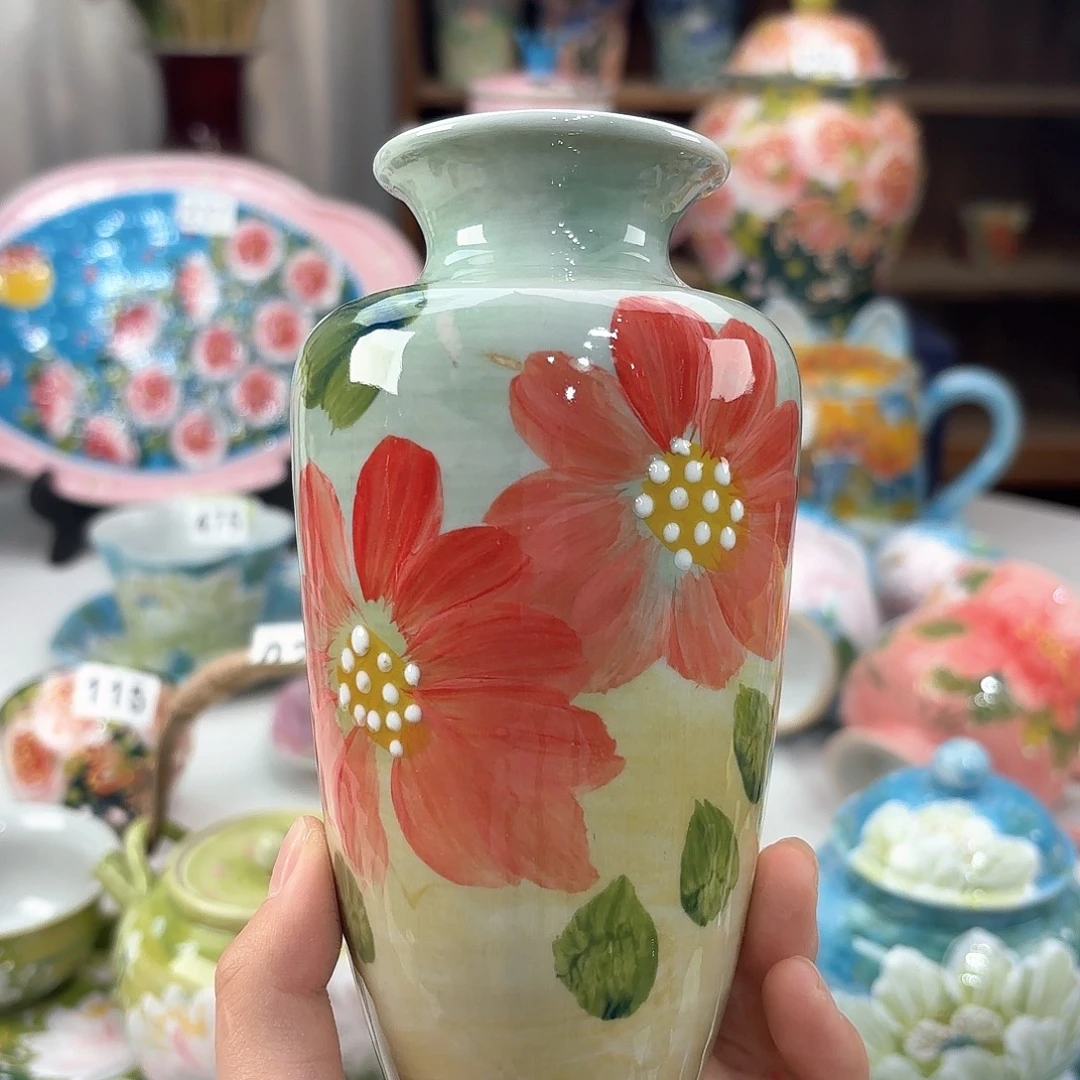 景德镇手绘高温釉下彩陶瓷茶具