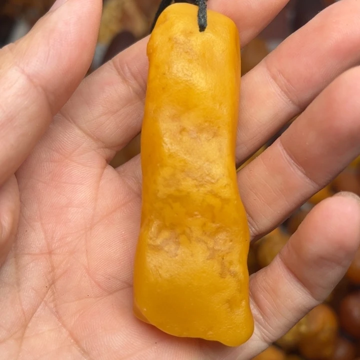 裸石琥珀未镶嵌天然蜜蜡吊坠